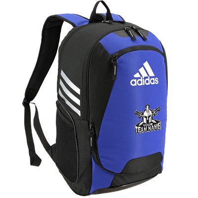 Blue Adidas Backpack with black straps from SE holiday gear guide